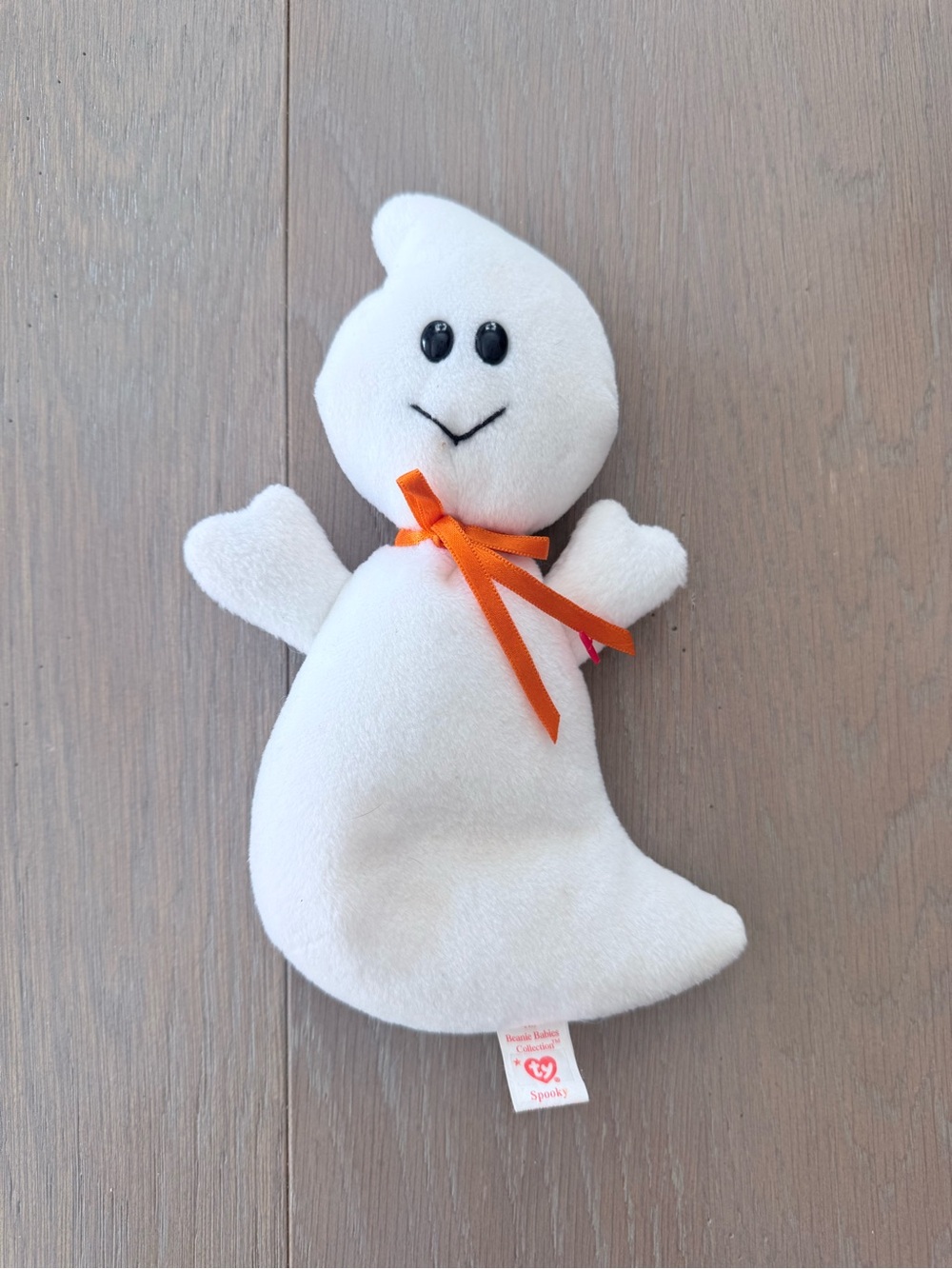 7" Ty Beanie Babies - Halloween Spooky the Ghost Style 4090 Plush 1995